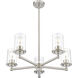 Thayer 5 Light 26 inch Brushed Nickel Chandelier Ceiling Light