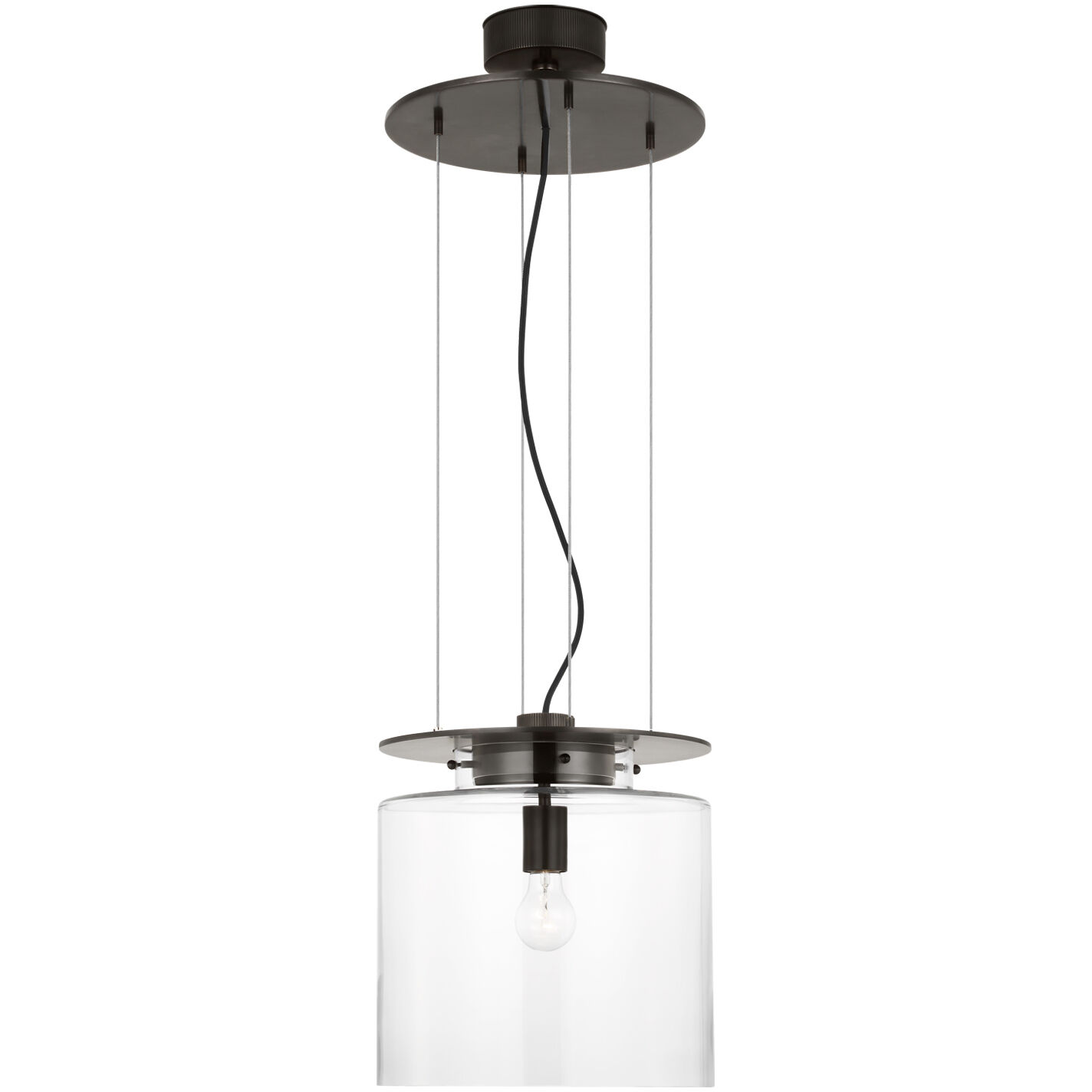 Ray Booth Elias LED 13 inch Bronze Floating Pendant Ceiling Light