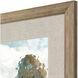 Riverside View Blue and Green and Teal and White Framed Art