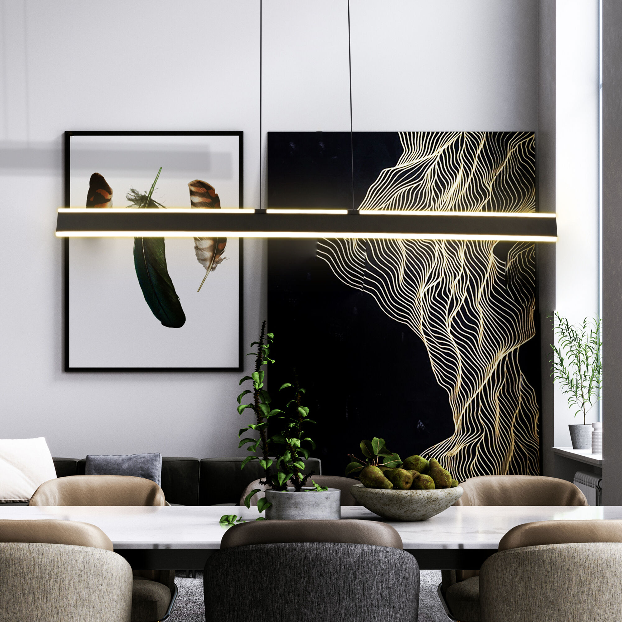 Wezen Linear Chandelier Ceiling Light