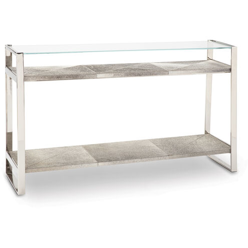 Andres 54 X 13.5 inch Polished Nickel Console, Large