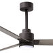 Atlas Alessandra-LK 56 inch Textured Bronze with Gray Ash Blades Indoor/Outdoor Ceiling Fan