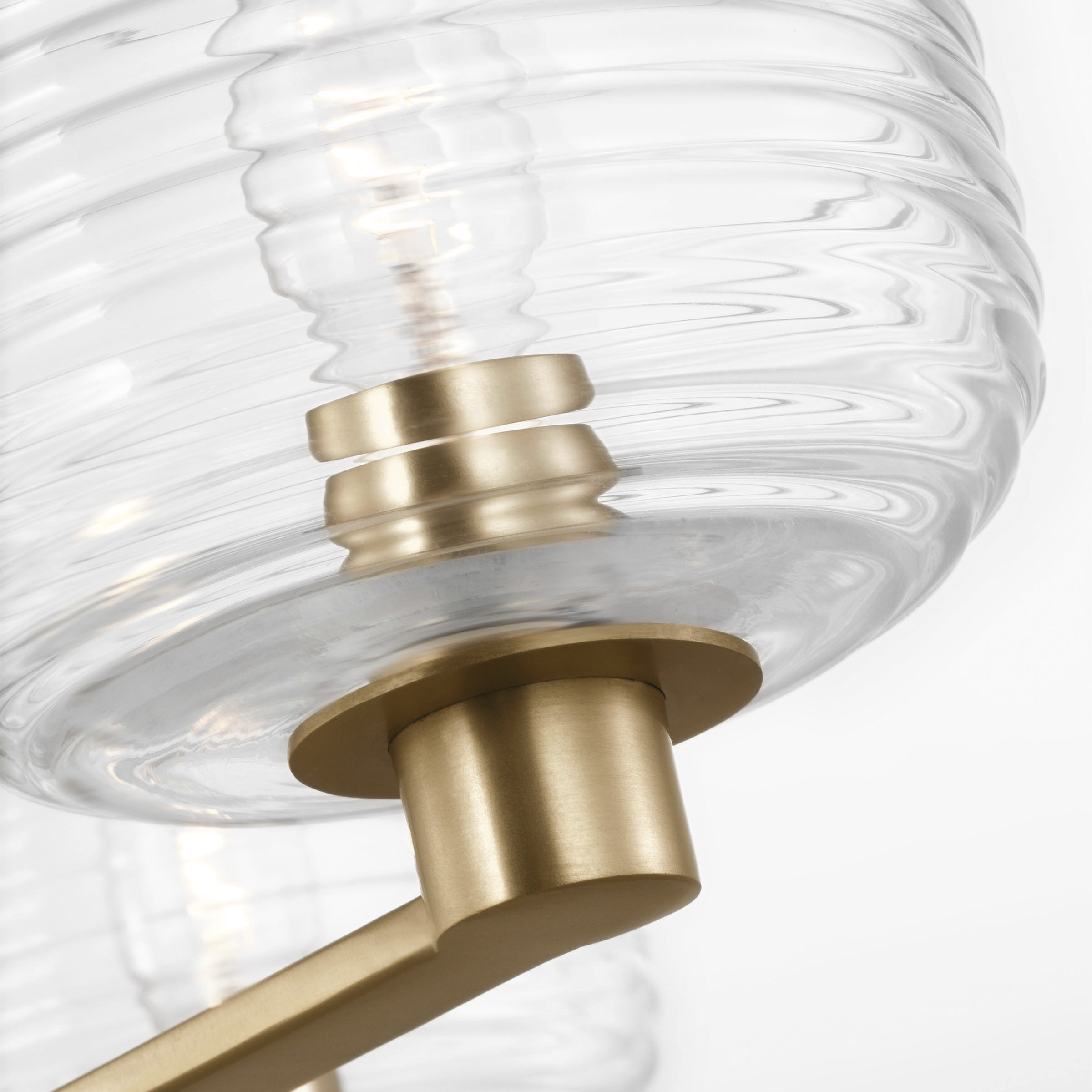 Drew & Jonathan Lochdale 3 Light 17.88 inch Satin Brass Chandelier Ceiling Light, Small