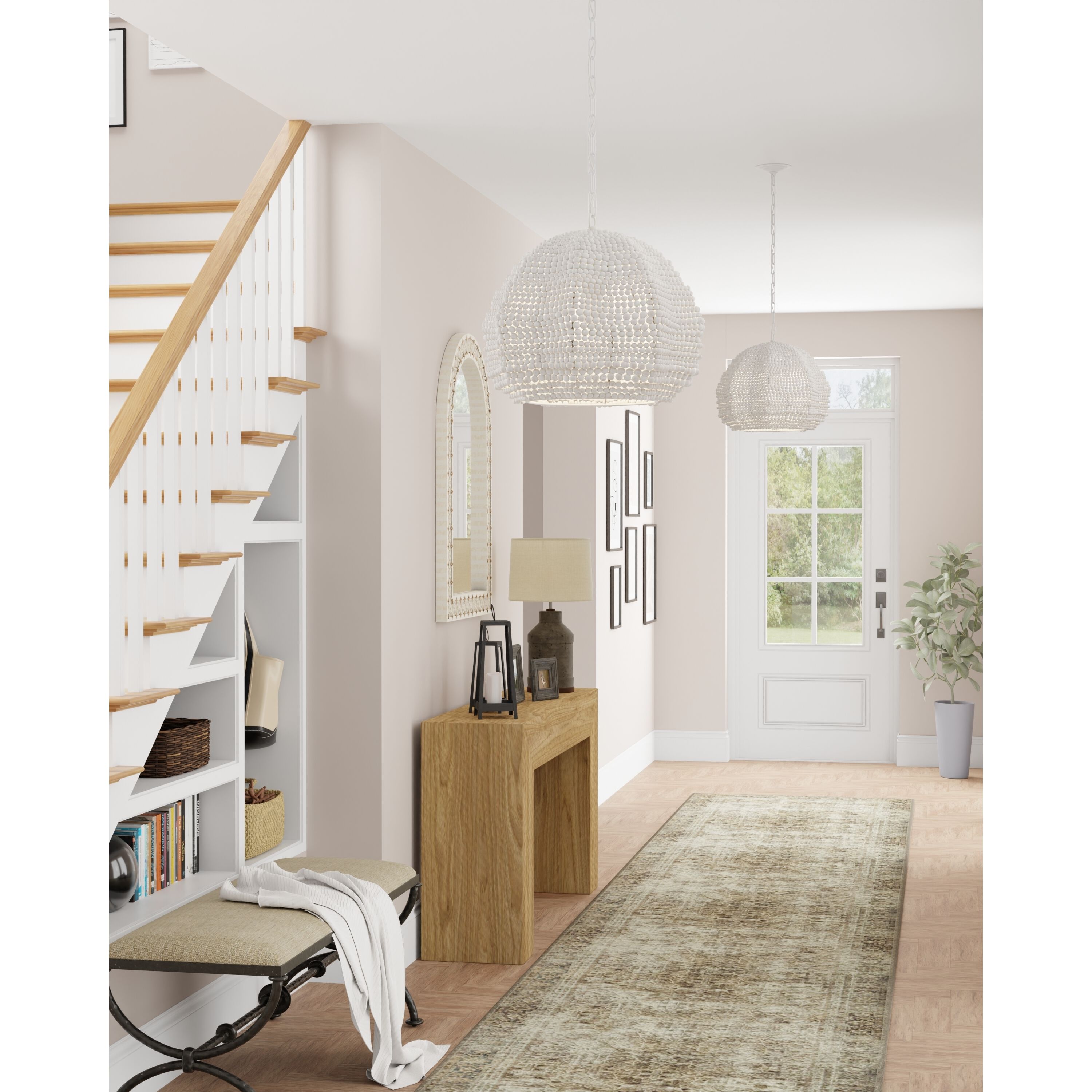 Octavia 1 Light 19 inch Whitewash Pendant Ceiling Light