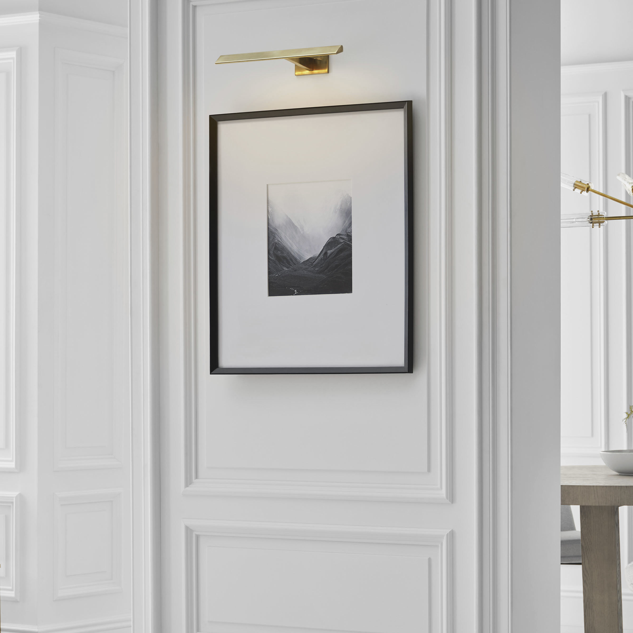 Ian K. Fowler Petrel 15 watt 18 inch Hand-Rubbed Antique Brass Picture Light Wall Light