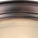 Signature 2 Light 13.25 inch Antique Bronze Flush Mount Ceiling Light