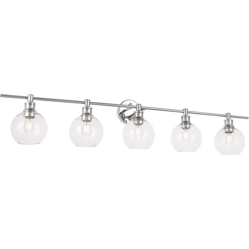 Syracuse 5 Light 47 inch Chrome Wall sconce Wall Light