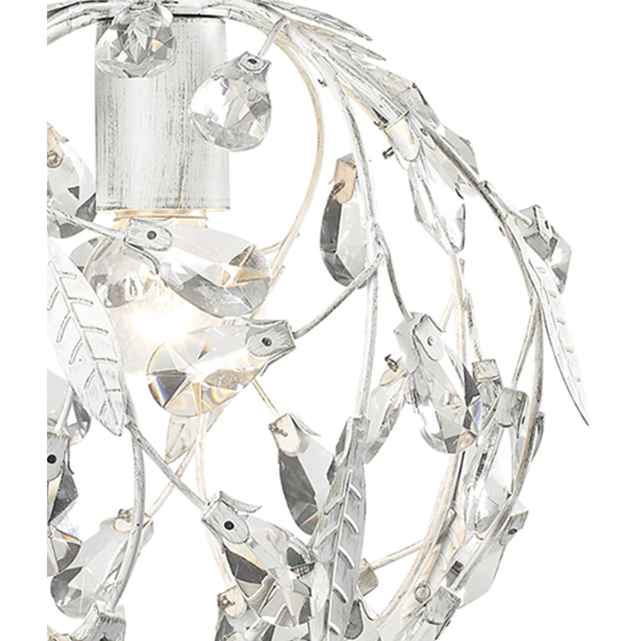 Circeo 1 Light 10 inch Antique White Mini Pendant Ceiling Light