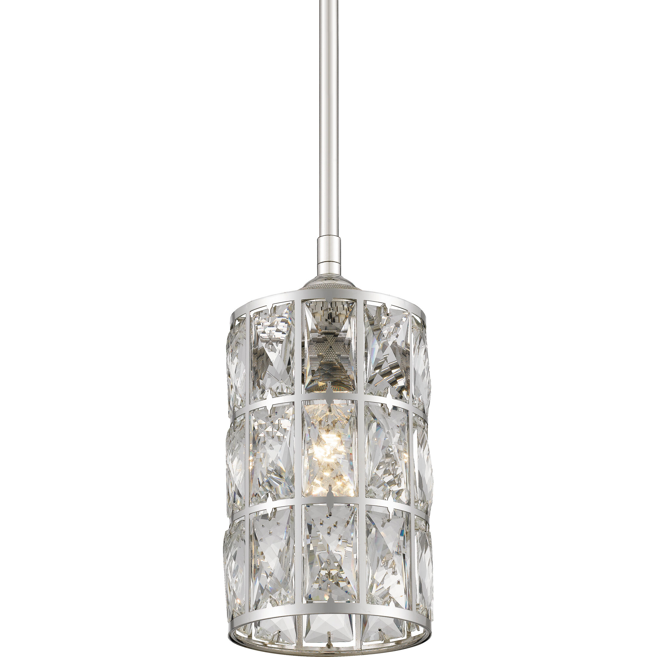 Oliver 1 Light 5 inch Polished Nickel Mini Pendant Ceiling Light