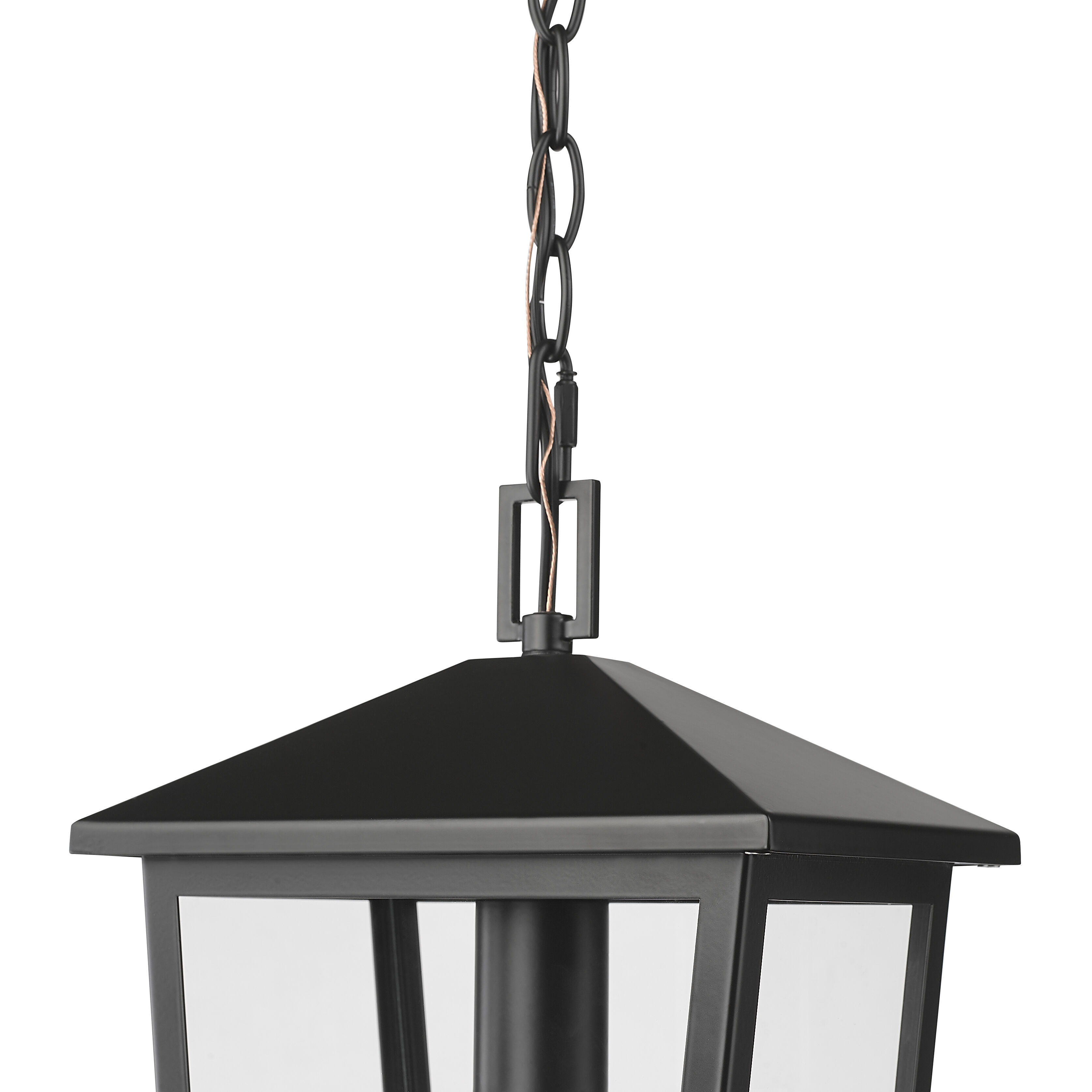 Munger 1 Light 9.25 inch Powder Coated Black Outdoor Hanging Pendant