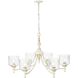 Keating 33.5 inch 60.00 watt Antique Ivory Chandelier Ceiling Light