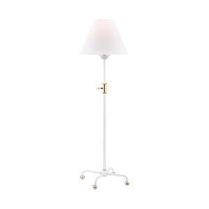 Classic No.1 24 inch 75 watt White Table Lamp Portable Light