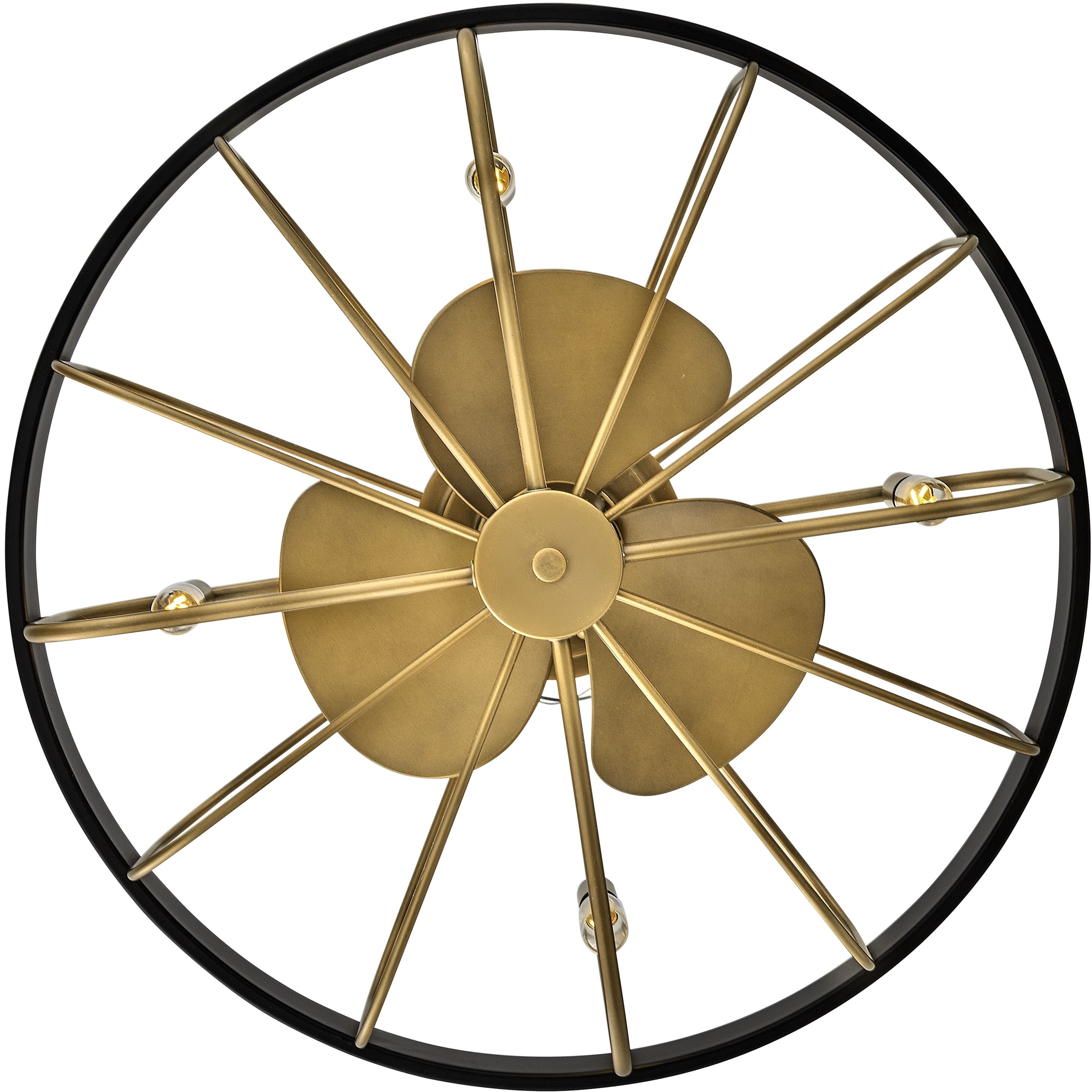 Eli 12 inch Heritage Brass Fan