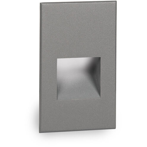 LEDme Step and Wall Lights 277 3.9 watt Graphite On Aluminum Step Light in Red