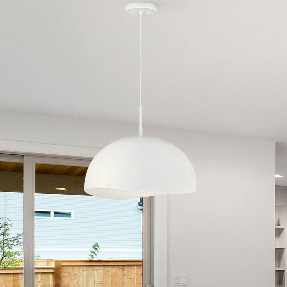 Henlee 1 Light 15.75 inch White Pendant Ceiling Light