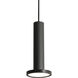 Luna 1 Light 5.34 inch Black Pendant Ceiling Light