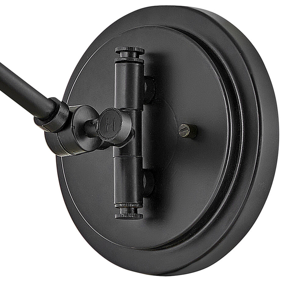 Arti 1 Light 7.75 inch Black Indoor Wall Sconce Wall Light in Black / Clear