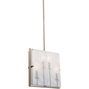 Harbor Point 4 Light 3.75 inch Satin Nickel Candle Pendant Ceiling Light