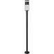 Luca 1 Light 95.5 inch Black Outdoor Post Mount Fixture
