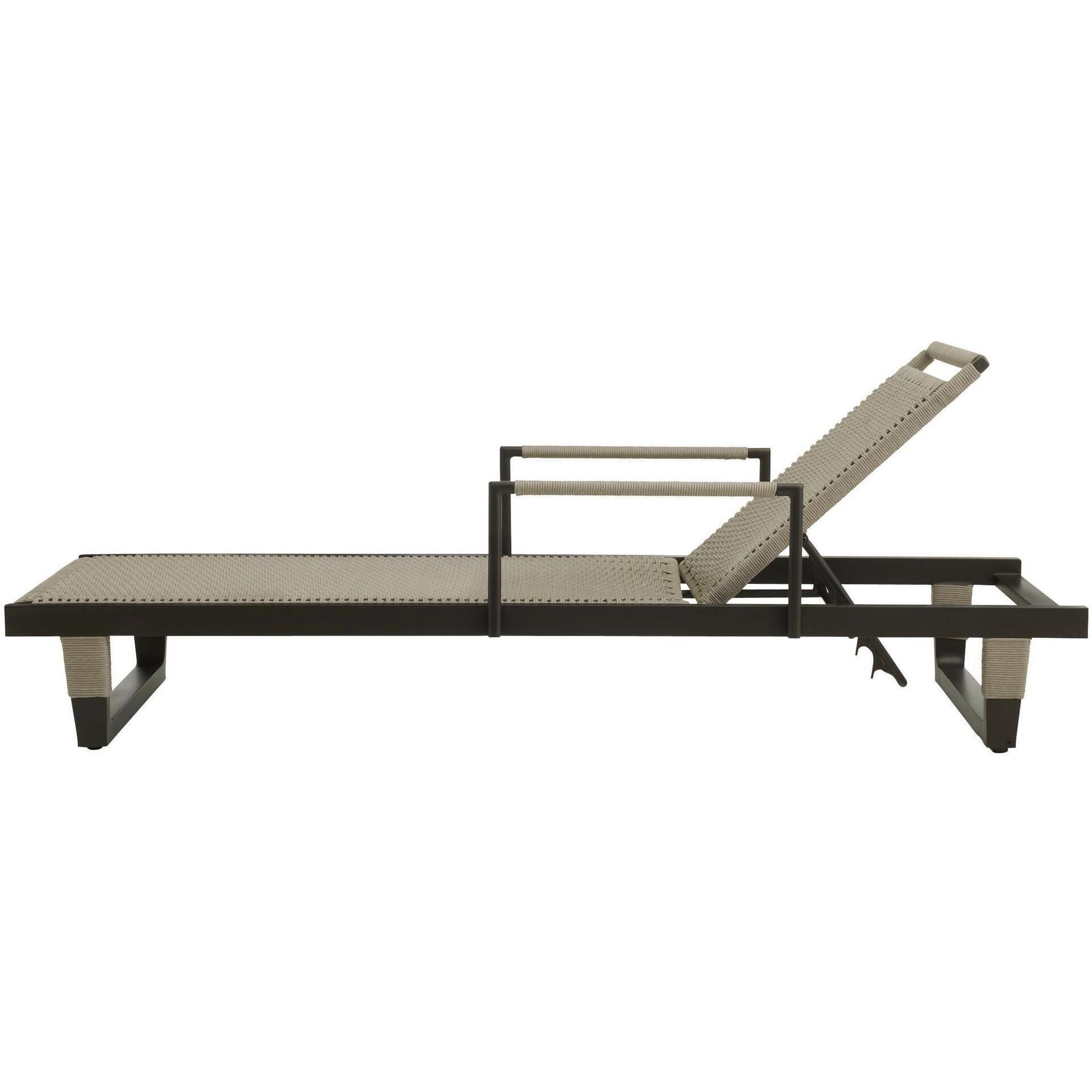 Daytona Buff and Blackened Bronze Outdoor Chaise