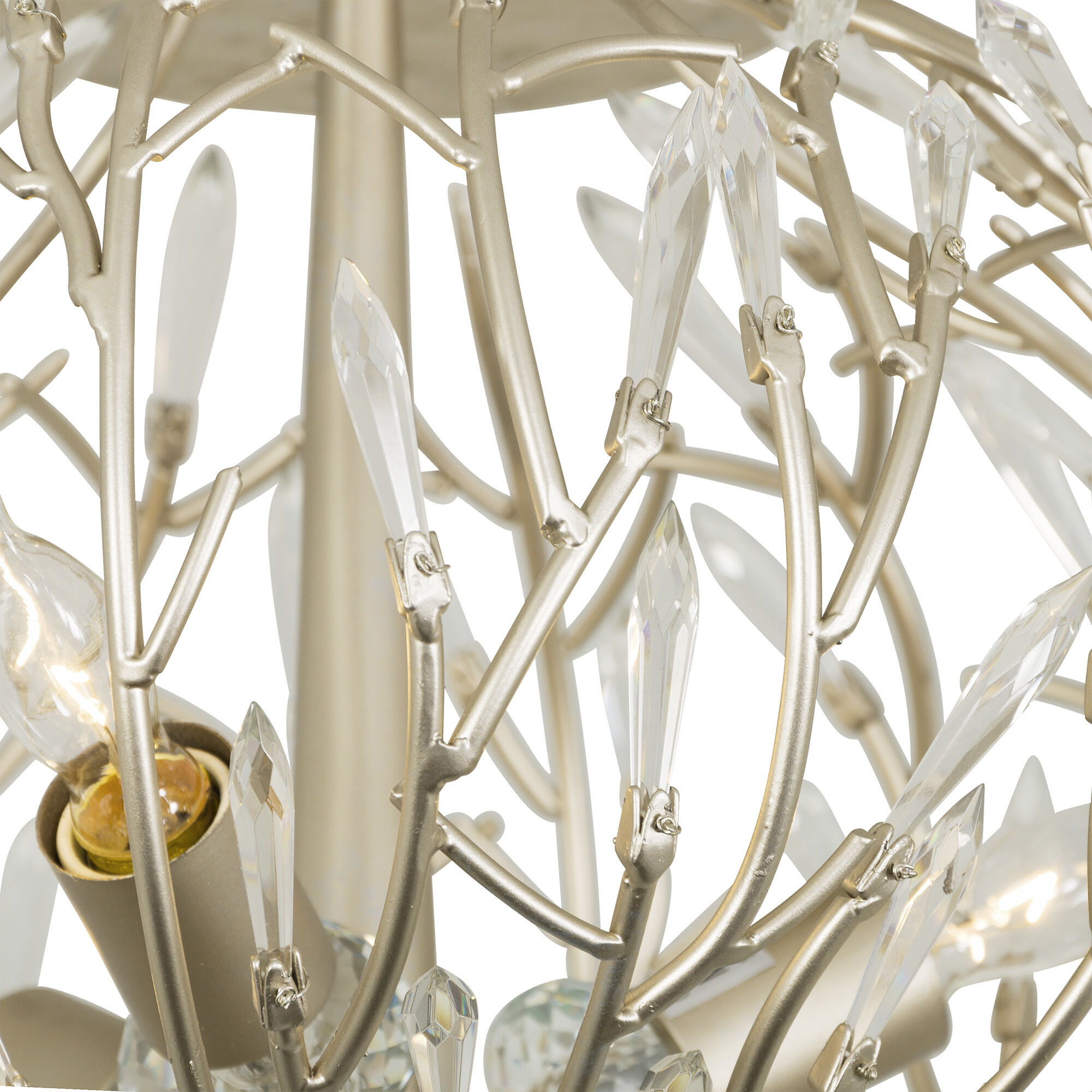 Bask 3 Light 18 inch Gold Dust Semi-Flush Ceiling Light