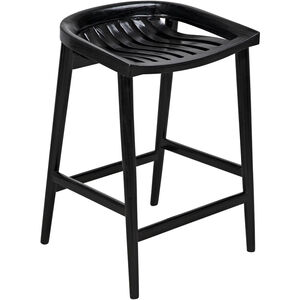 Ronald 28 inch Charcoal Black Counter Stool