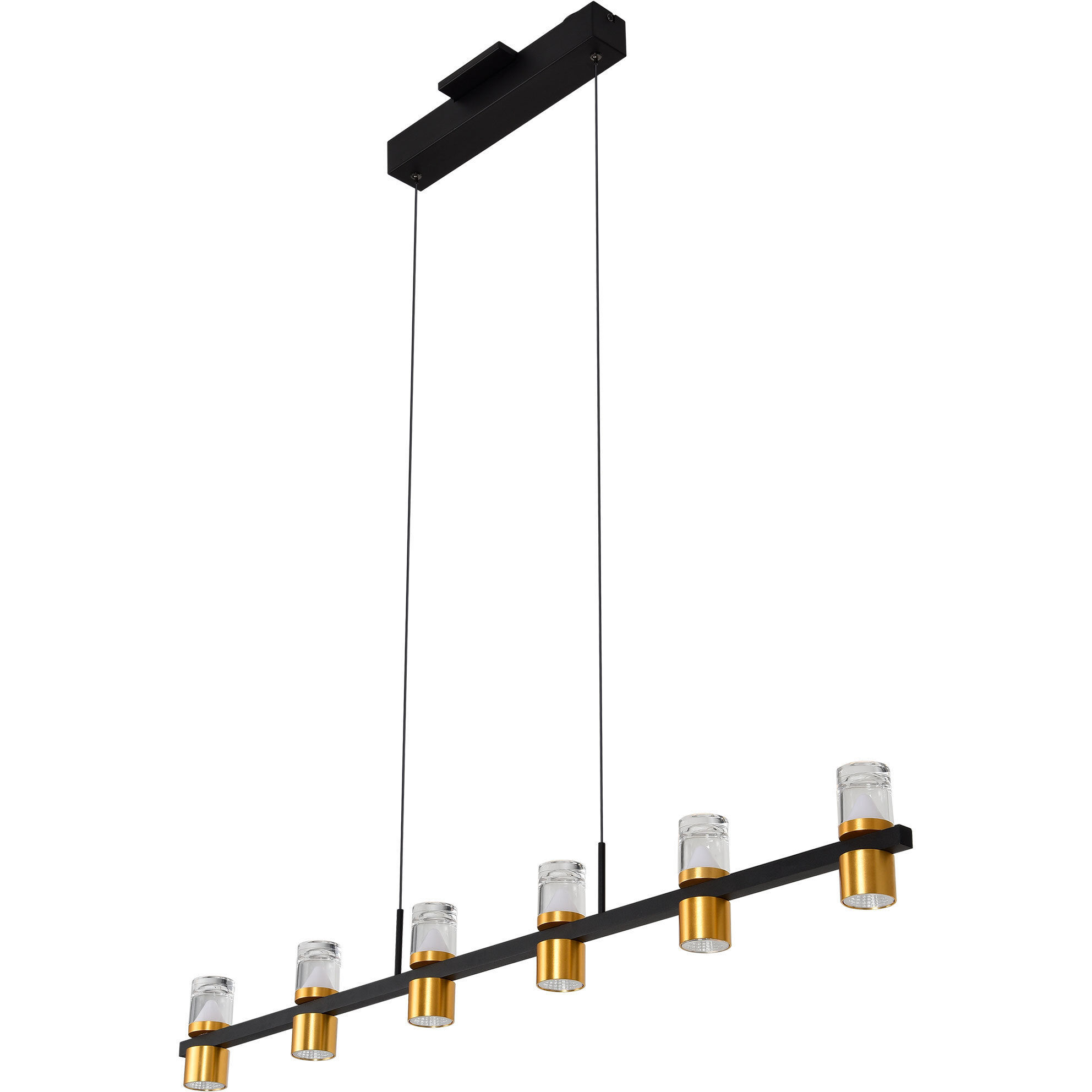 Ellegi Series Linear Chandelier Ceiling Light, Artisan Collection