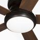 Vox 52 inch Antique Bronze with American Walnut Blades Ceiling Fan, Progress LED