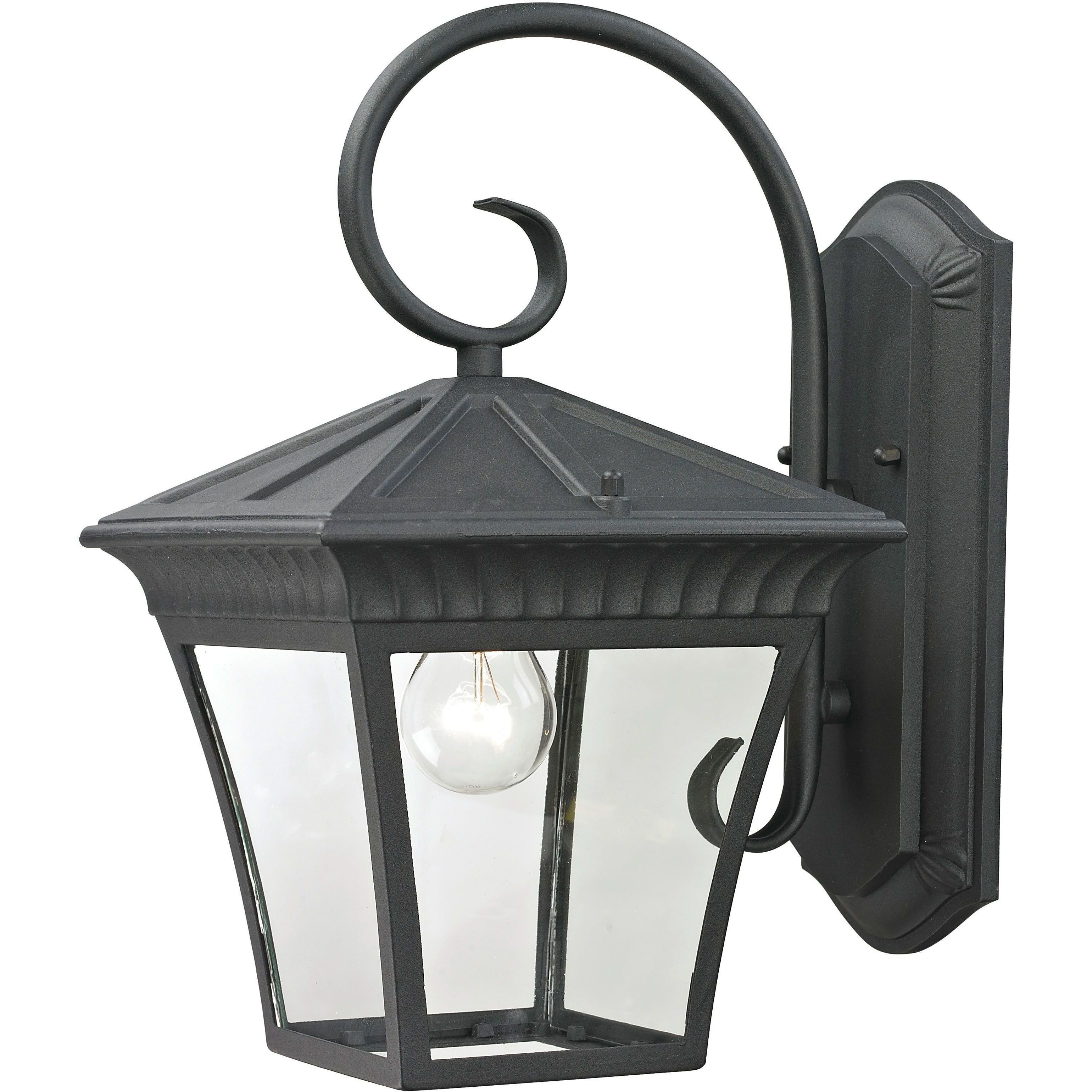 Ridgewood 1 Light 15 inch Matte Textured Black Outdoor Sconce