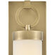 Lisa McDennon Baylor LED 24 inch Heritage Brass Bath Light Wall Light, Linear, Sconce