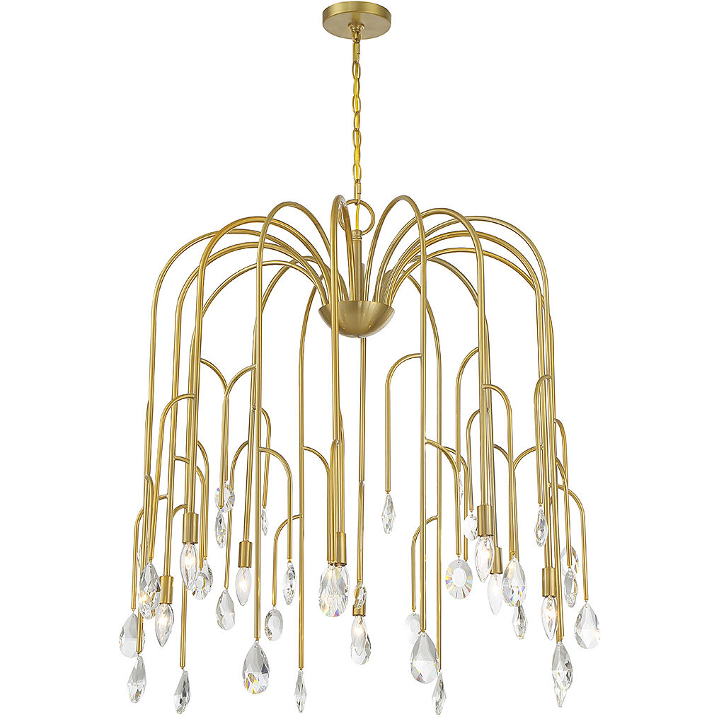 Anholt 8 Light 32 inch Noble Brass Chandelier Ceiling Light