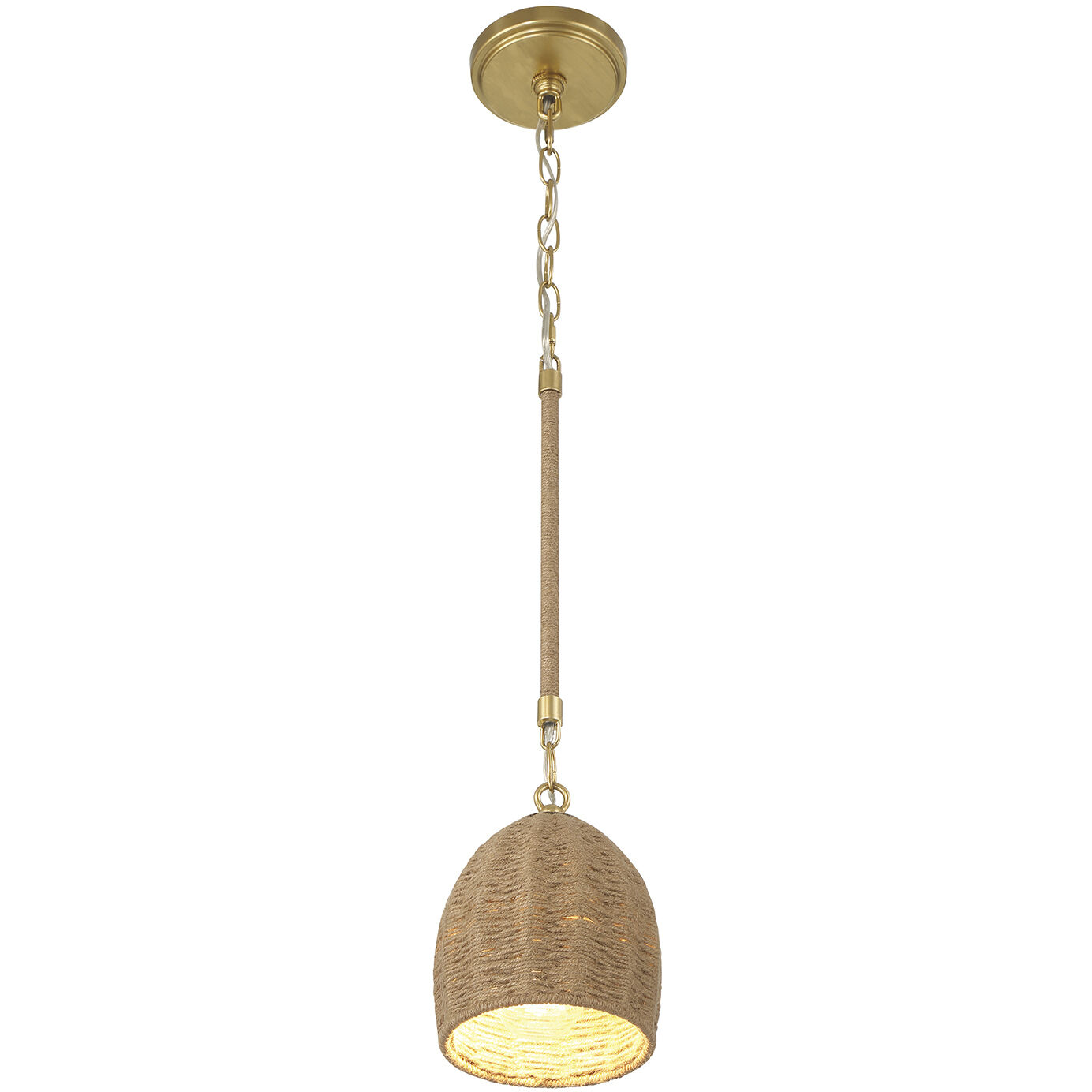 Jace 1 Light 6 inch Soft Gold Mini Pendant Ceiling Light