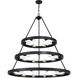 Castile 27 Light 40 inch Matte Black Chandelier Ceiling Light