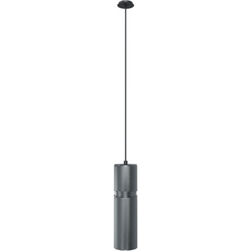 Cicada LED 3 inch Knurled Dark Grey with Pewter Pendant Ceiling Light