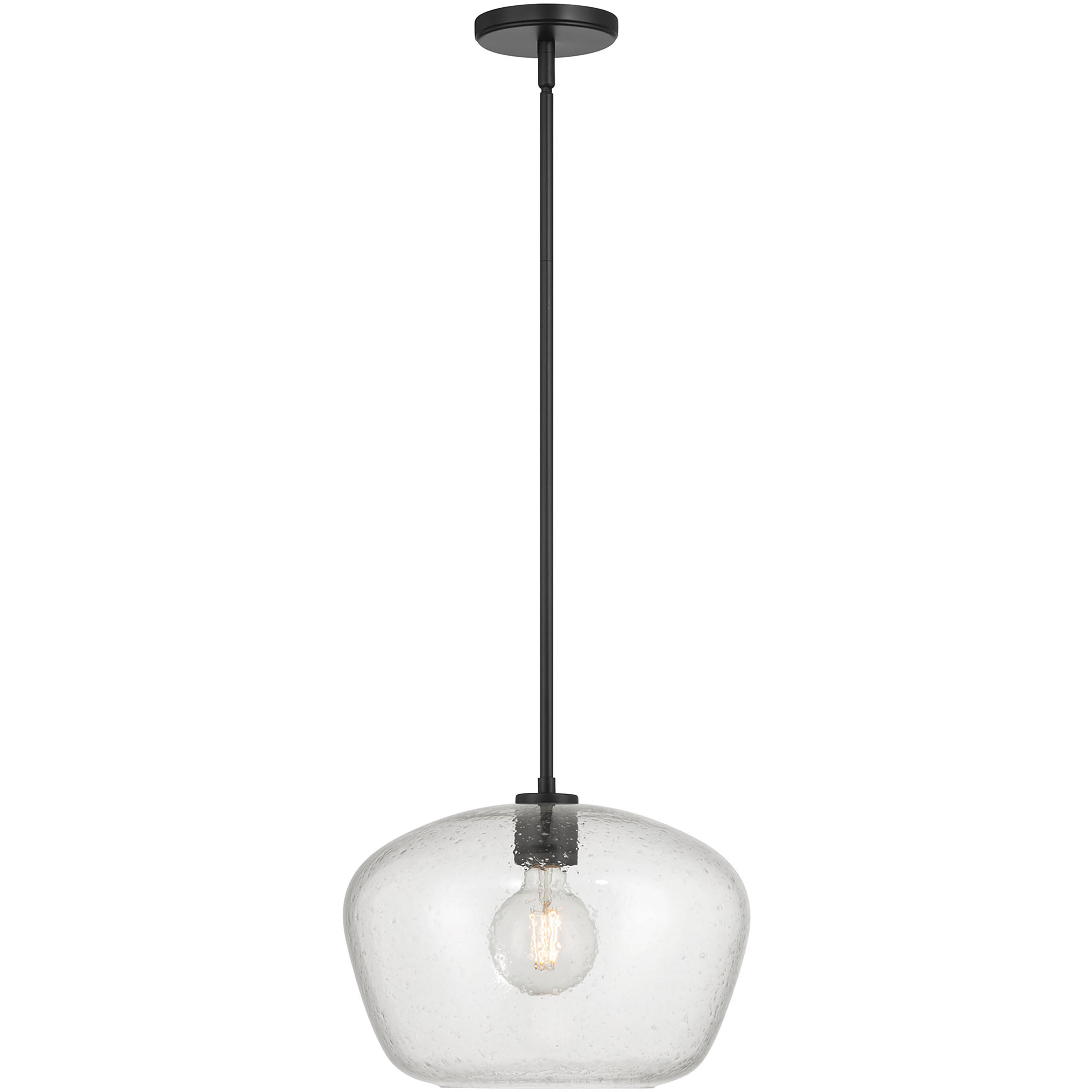 Pomari 1 Light 14 inch Matte Black Pendant Ceiling Light