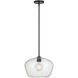 Pomari 1 Light 14 inch Matte Black Pendant Ceiling Light