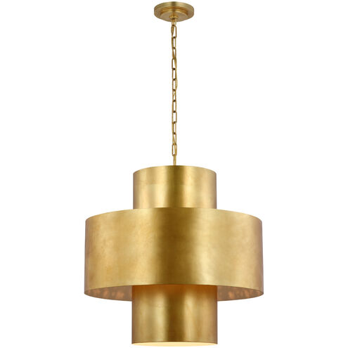 Julie Neill Chalmette LED 25 inch Gild Layered Pendant Ceiling Light