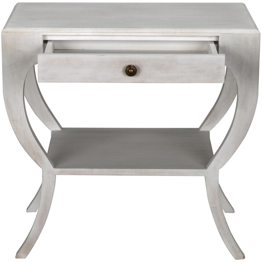 Maude 30 X 28.5 inch White Wash Side Table