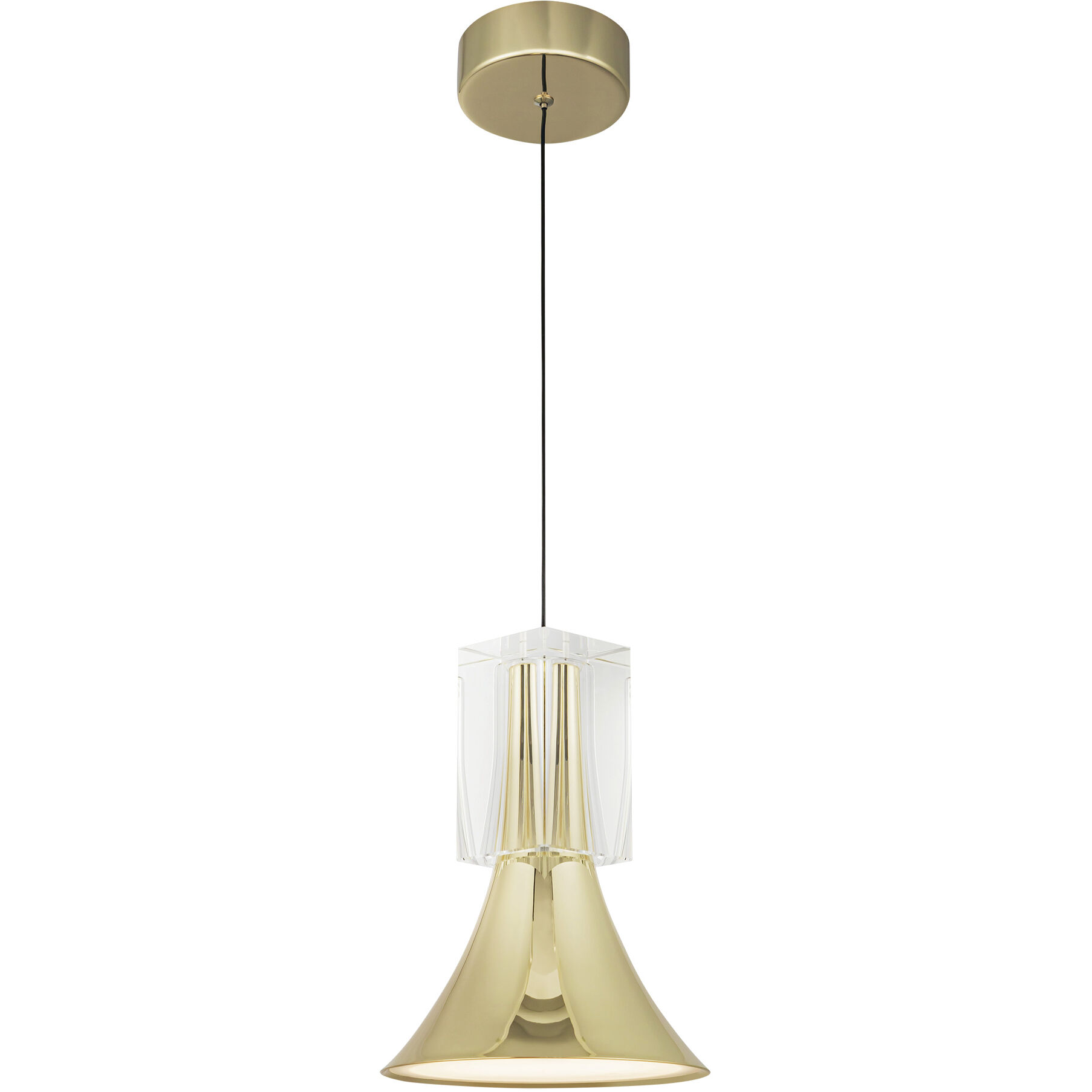 Floe Pendant Ceiling Light in Metallic Brass