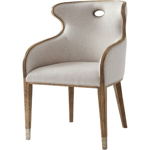 The Echoes Collection Cannon Light Echo Oak Scoop Back Upholstered Dining Chair
