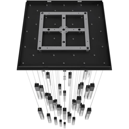 Original Glacier Avenue LED 36 inch Black Multi Port Pendant Ceiling Light in Clear