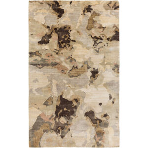 Slice of Nature 36 X 24 inch Neutral and Brown Area Rug, Viscose and Wool