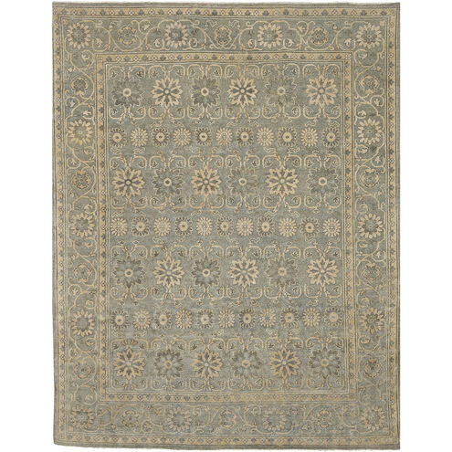 Castle 36 X 24 inch Charcoal / Tan / Beige / Olive Handmade Rug