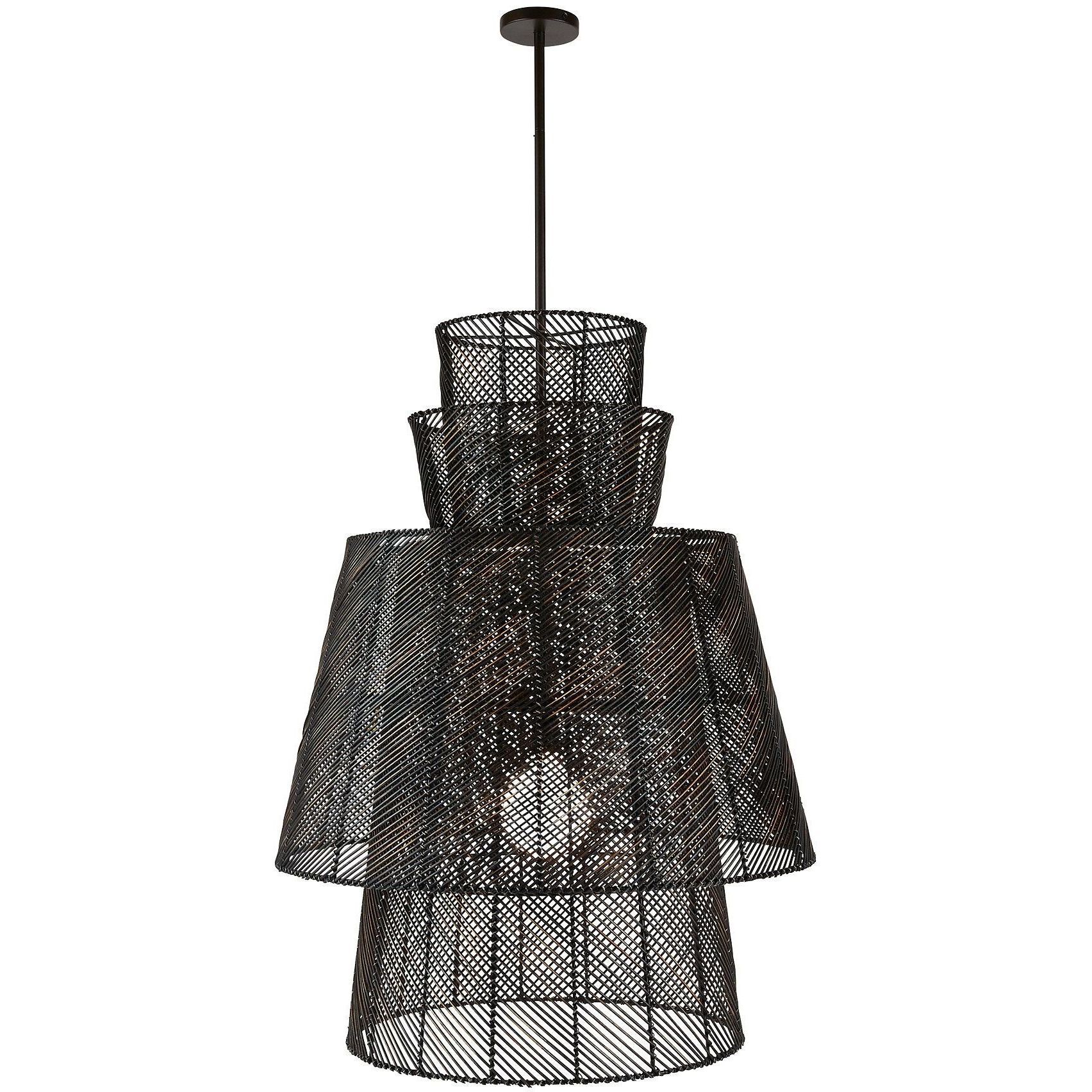 Chester 1 Light Dark Gray Wash Pendant Ceiling Light