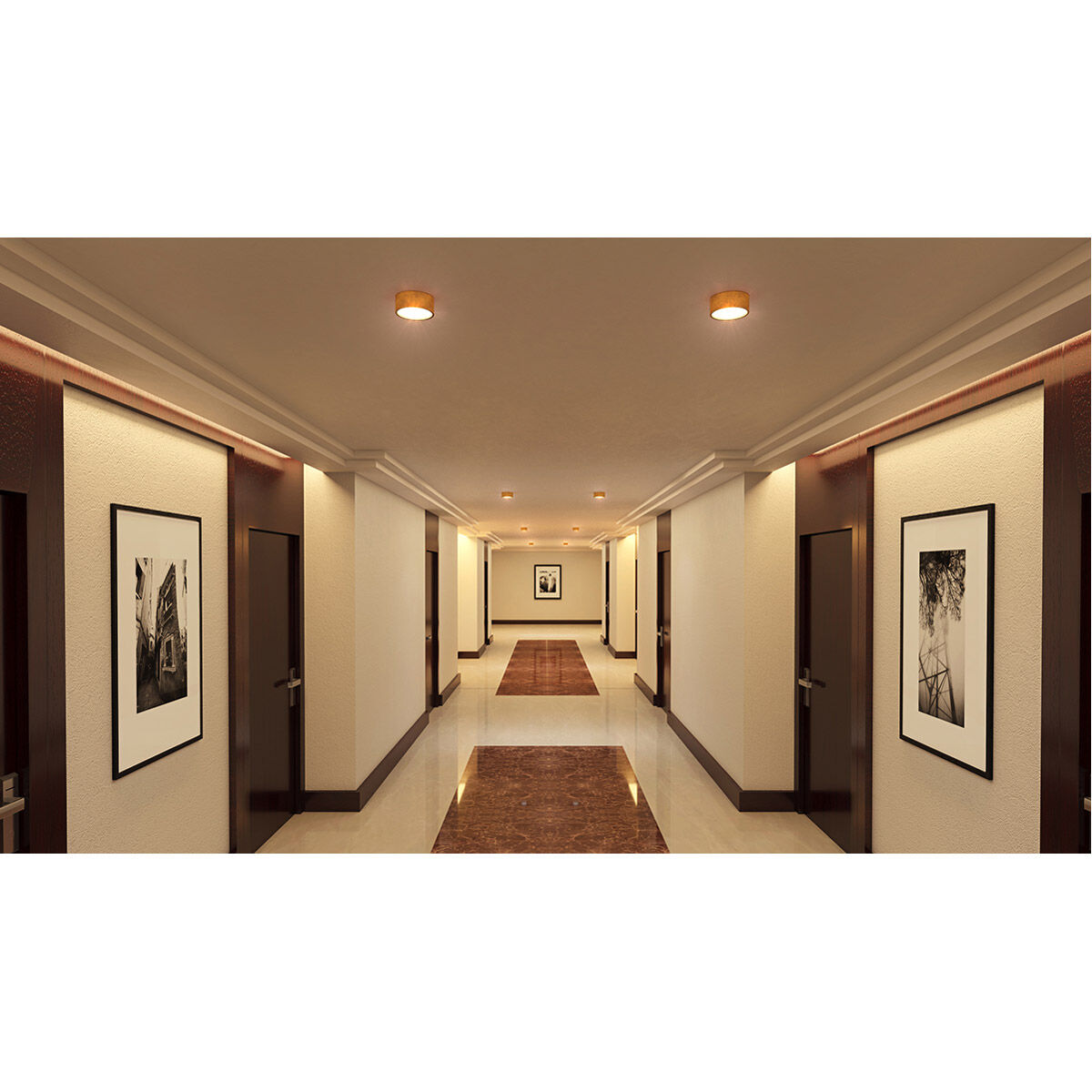 Peepers 1 Light 5 inch Aged Brass Flush Mount Ceiling Light 