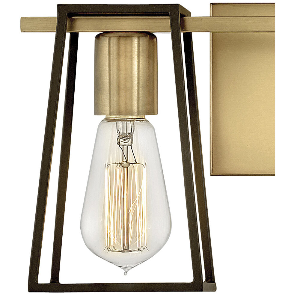 Filmore 2 Light 16 inch Heritage Brass with Oil Rubbed Bronze Vanity Light Wall Light