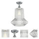 Edison Springwater 1 Light 12 inch Polished Chrome Semi-Flush Mount Ceiling Light