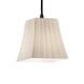 Fusion 1 Light 6 inch Dark Bronze Pendant Ceiling Light in Cord, Ribbon, Square Flared, Incandescent