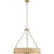 Ladakh 9 Light 28 inch Weathered Brushed Brass Pendant Ceiling Light