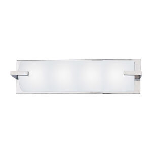 Edge 4 Light 22 inch Polished Chrome Bath Light Wall Light in 22 in.